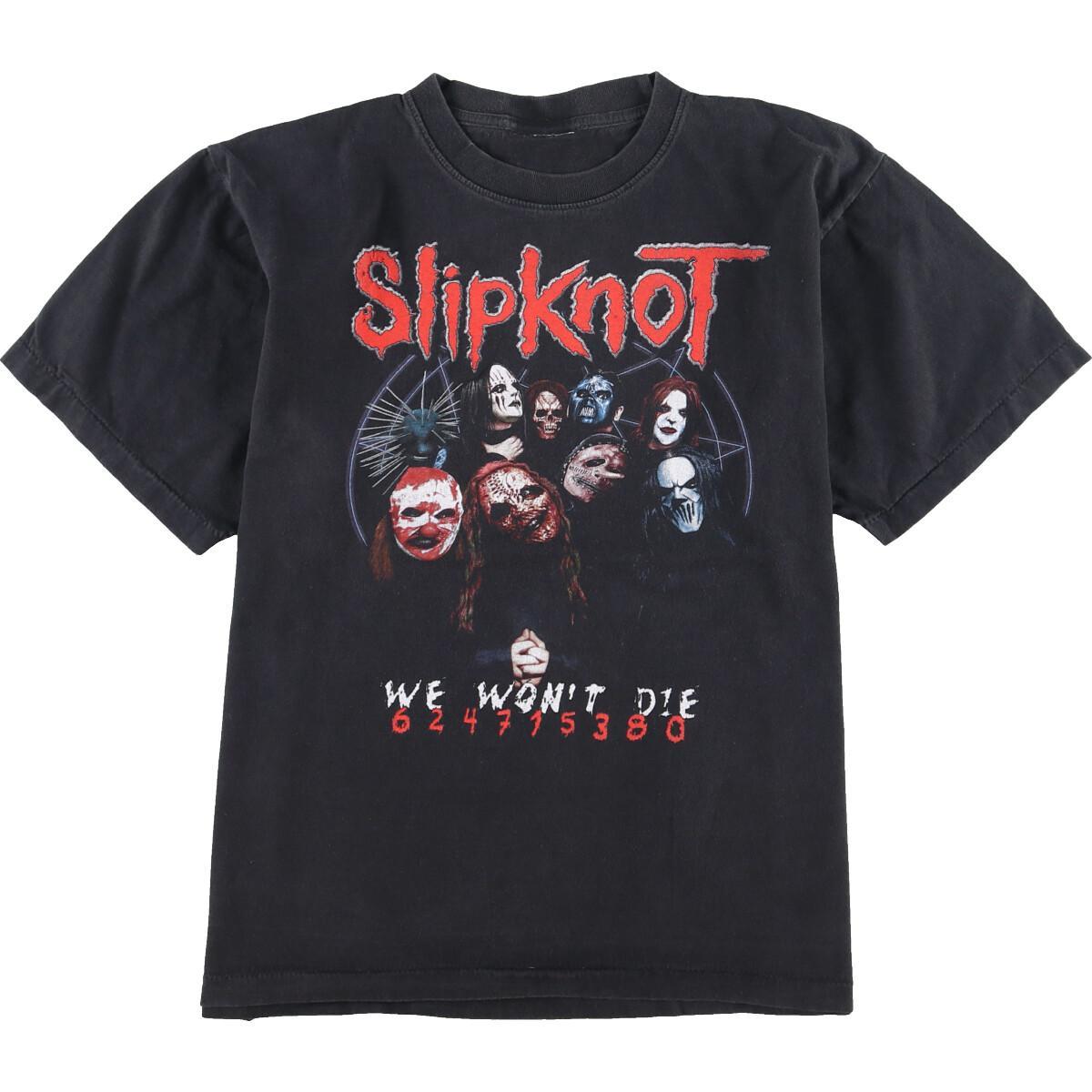 Tシャツ カットソー 最大80 オフ メンズl バンドtシャツ Die Won T We スリップノット Slipknot Eaa1341 中古