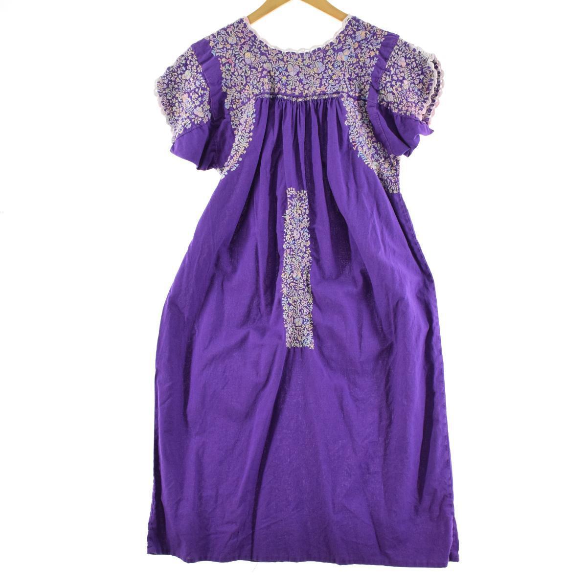 ハンド刺繍 サンアントニーノ刺繍 ハンド刺繍 レディースm メキシカンワンピース Eaa メキシカンワンピース ハンド刺繍 中古 サンアントニーノ刺繍 Eaa レディースm 中古 古着屋jam