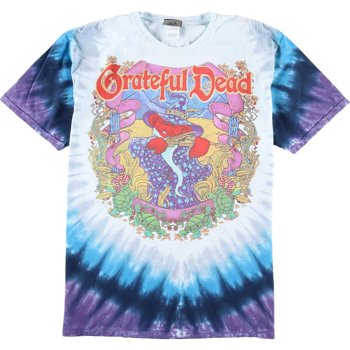 楽天ランキング1位 Liquid Blue Grateful Dead グレイトフルデッド Terrapin Moon デッドベア タイダイ柄 バンドtシャツ メンズl Eaa1506 春夏新色 4netedu Com