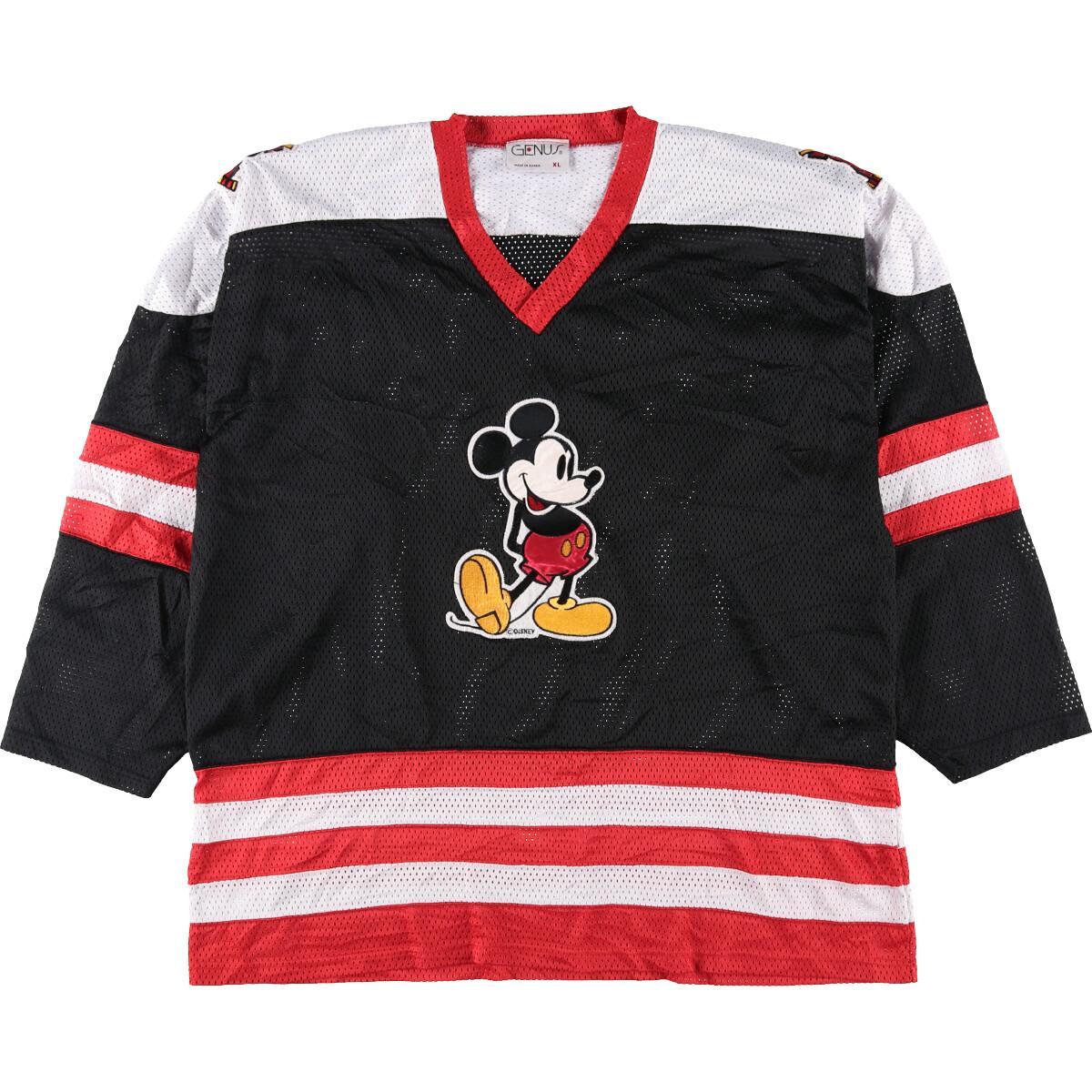 超大特価 90年代 Genus Mickey Mouse ミッキーマウス ゲームシャツ ホッケーシャツ フリーサイズ ヴィンテージ Eaa 中古 古着屋jam 値引 Marmoleria1930 Com Ar