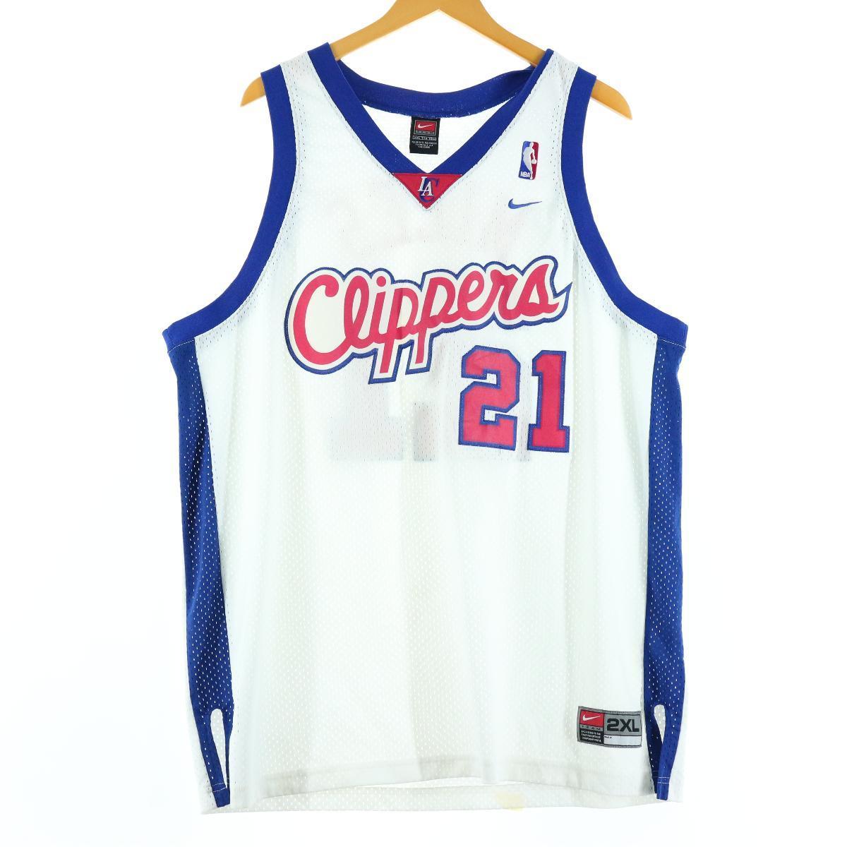 ナイキ Nike Team Nba Los Angeles Clippers ロサンゼルスクリッパーズ Darius Miles ダリアスマイルズ ゲームシャツ レプリカユニフォーム メンズxxl Eaa 中古 Christine Coppin Com