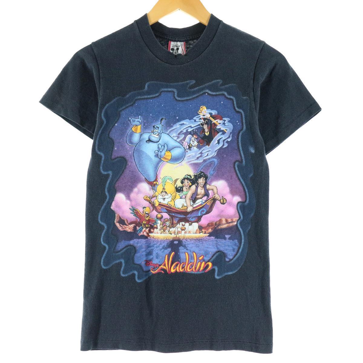 90年代 Disney Designs Aladdin アラジン キャラクタープリントtシャツ Usa製 レディースs ヴィンテージ Evb 中古 N2106 Mozago Com