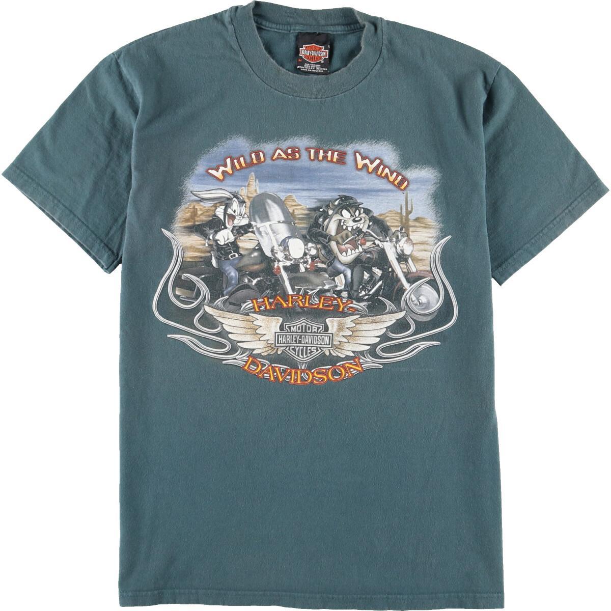 ハーレーダビッドソン Harley Davidson Looney Tunes ルーニーテューンズ 性格刷るtジャージ Usa製 レディースl Eaa 中古 ハーレーダビッドソン Harley Davidson Looney Tunes ルーニーテューンズ キャラクタープリントtシャツ Usa製 レディースl