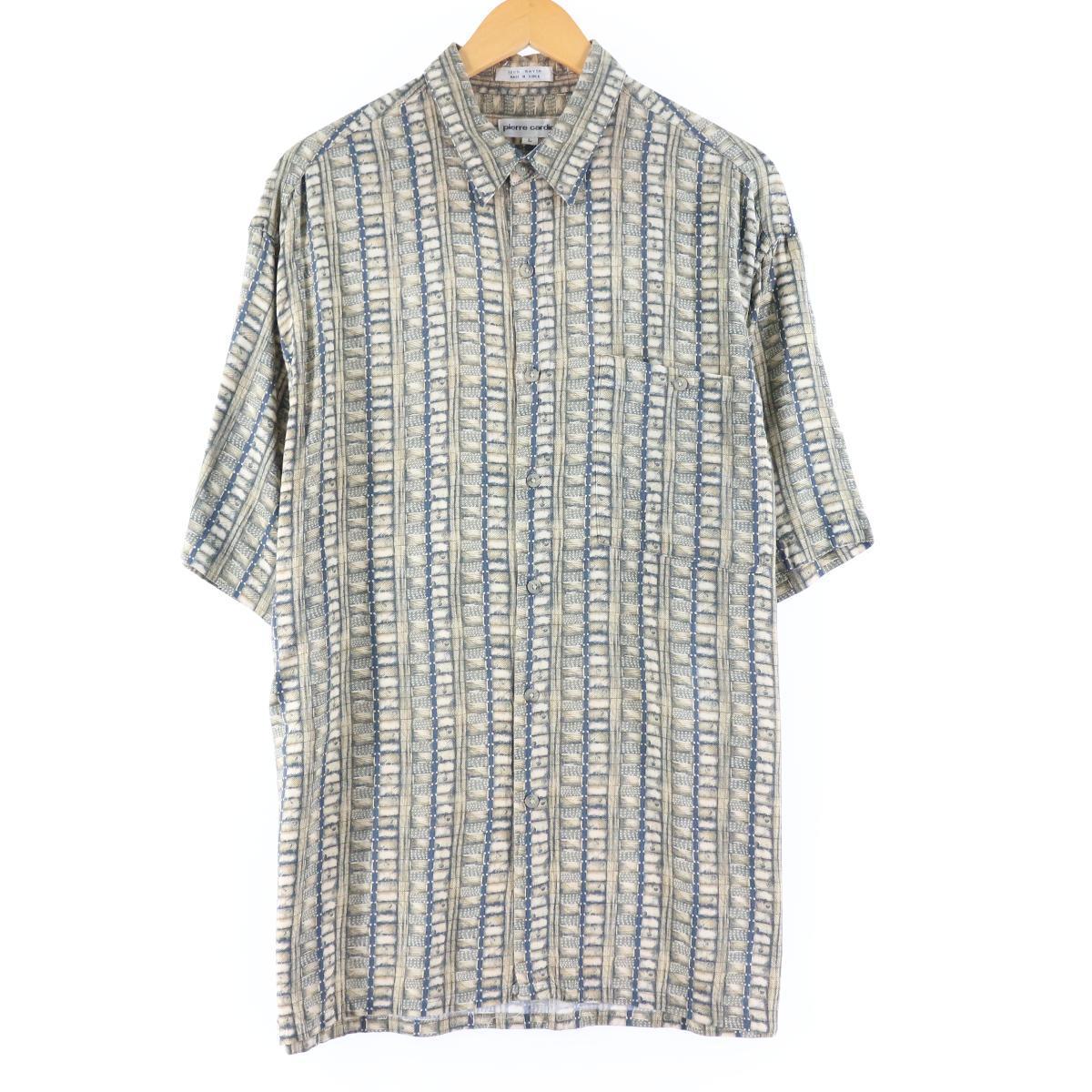 ピエールカルダン Pierre Cardin 総柄 半袖 人絹ワイシャツ メンズxl Eaa 中古 ピエールカルダン Pierre Cardin 総柄 半袖 レーヨンシャツ メンズxl Pasadenasportsnow Com