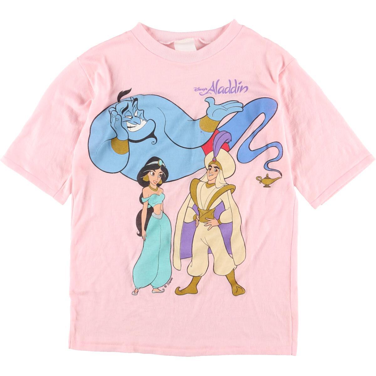 90年代 Aladdin アラジン キャラクタープリントtシャツ レディースs ヴィンテージ Eva 中古 N2106 2106 Mozago Com