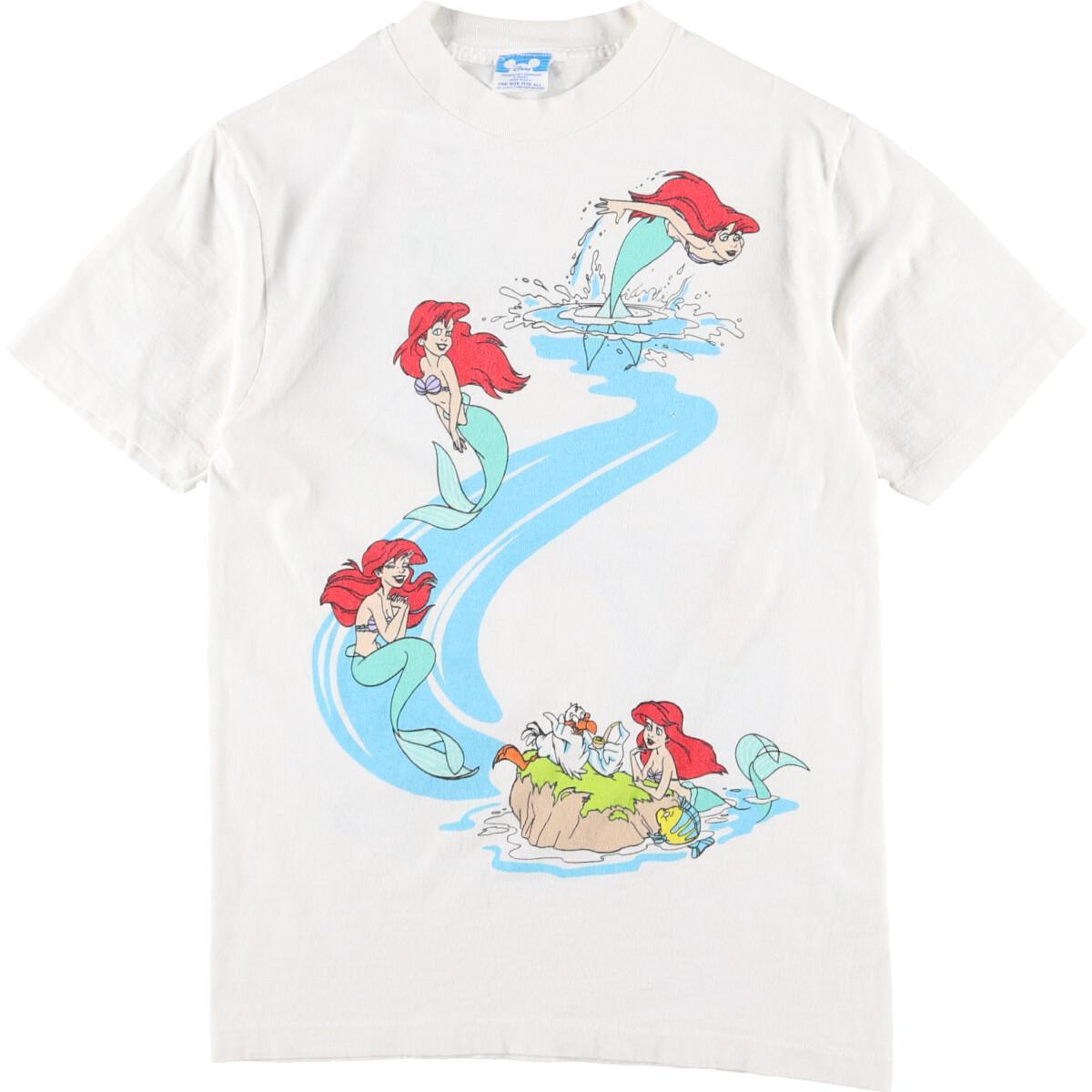 80年代 Disney Character Fashions Little Mermaid リトルマーメイド アリエル キャラクタープリントtシャツ Usa製 レディースs ヴィンテージ Eva0003 中古 N2106 2106 Mozago Com