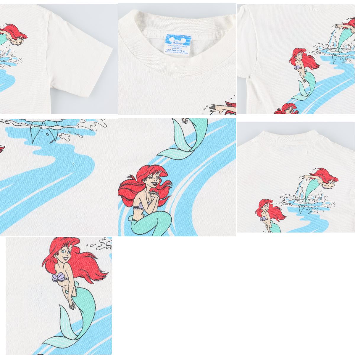 80年代 Disney Character Fashions Little Mermaid リトルマーメイド アリエル キャラクタープリントtシャツ Usa製 レディースs ヴィンテージ Eva0003 中古 N2106 2106 Mozago Com