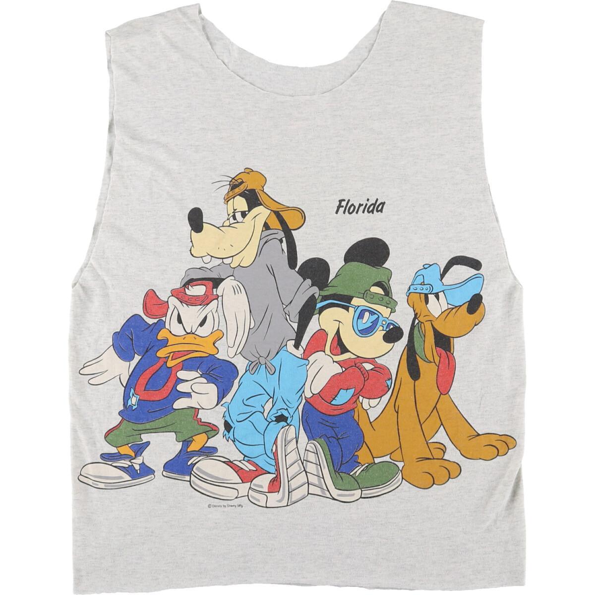 Disney ディズニー カットオフ キャラクタープリントtシャツ レディースl Eaa1595 中古 Daicelssa Az Com