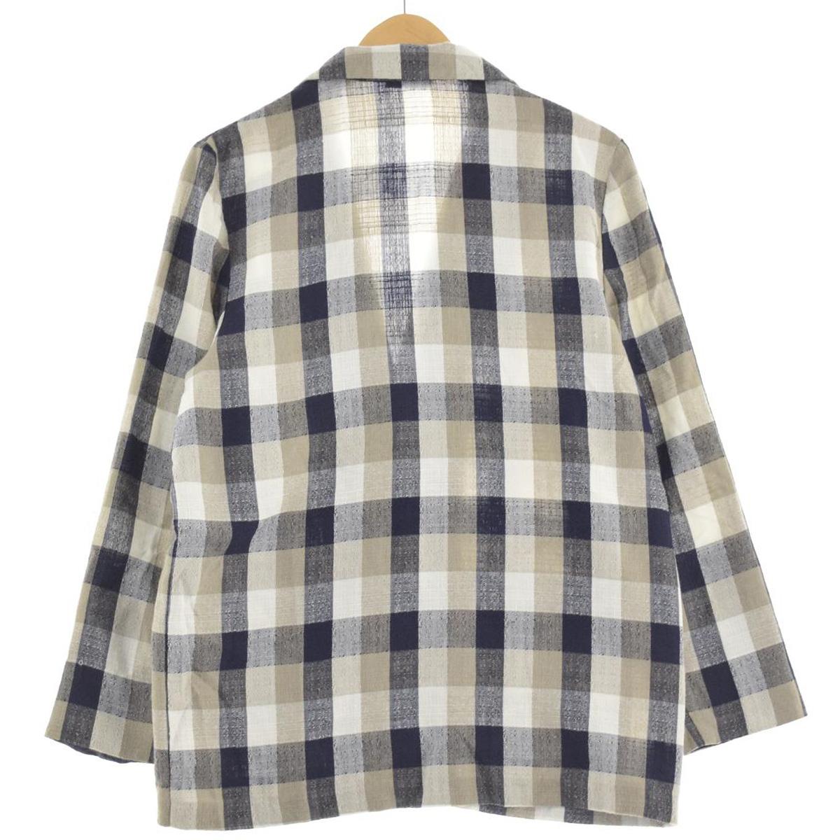 古着 Fashion Bug チェック柄 イージージャケット テーラードジャケット レディースl Eaa 中古 2319 Southwestne Com