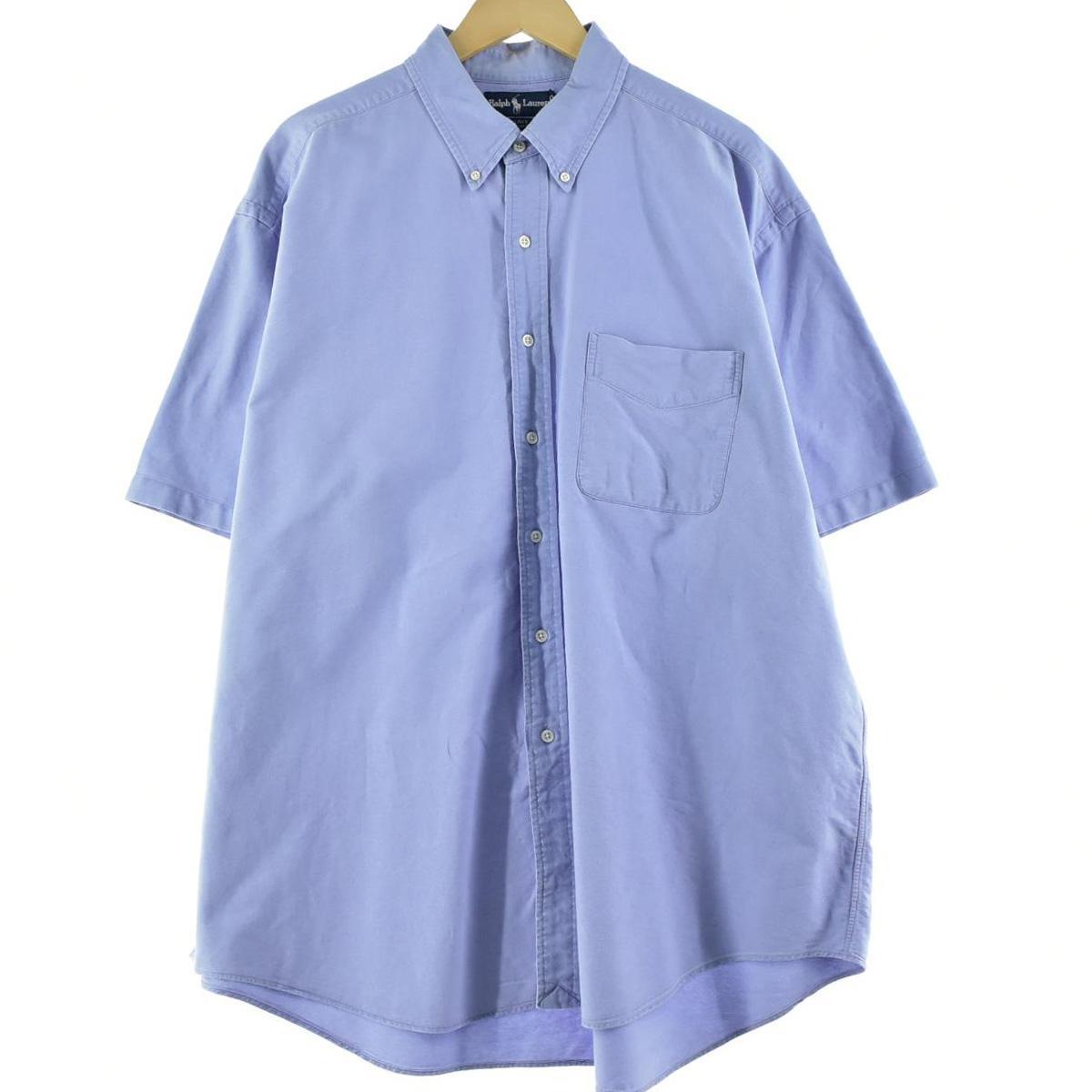 古着 ビッグサイズ ラルフローレン Ralph Lauren Ralph Lauren 半袖 ボタンダウンシャツ メンズXXXL /eaa268951 【中古】 【220704】