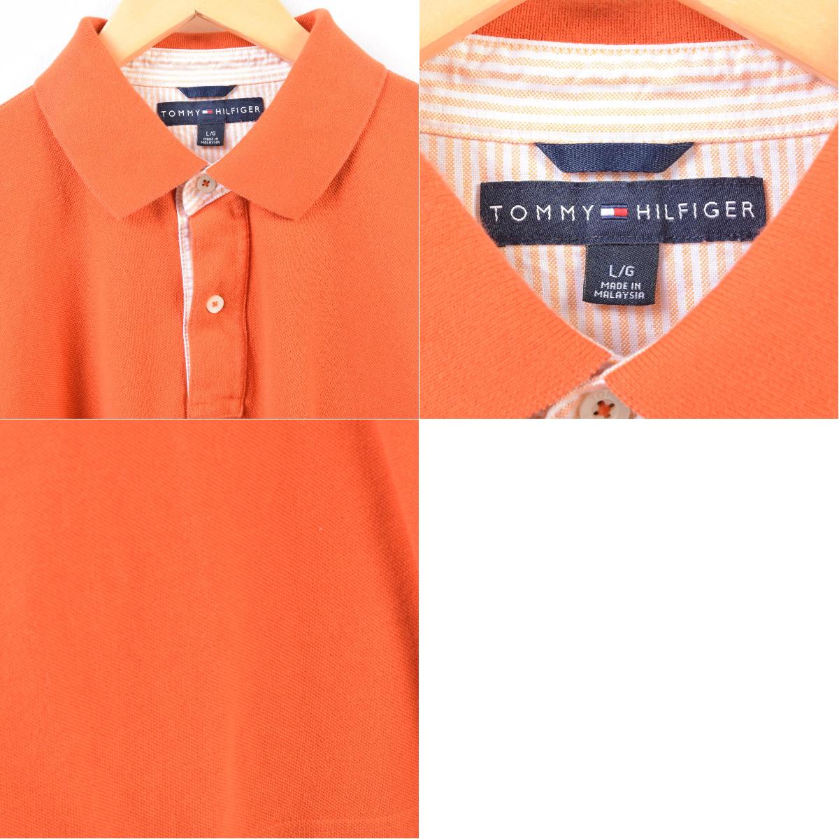 orange tommy hilfiger polo