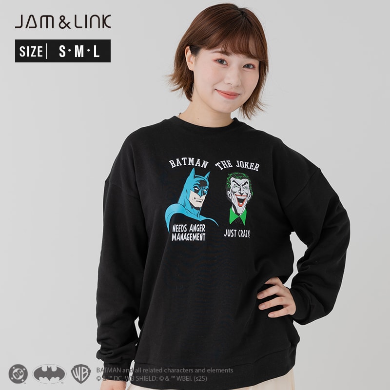 タグ付き未使用　バウワウ　スウェット　ブラック　L　バットマン　ヴィンテージ BOWWOW/ バウワウ】BATMAN DARK KNIGHT SWEATSHIRTS（スウェット