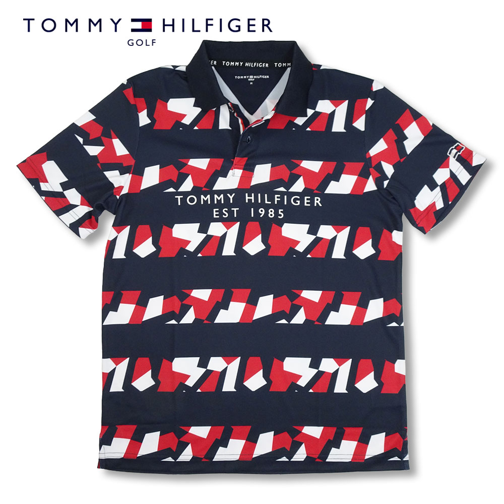 売れ筋 Tommy Hilfiger Golf トミーヒルフィガー ゴルフ フラッグボーダー ポロシャツ メンズ Thma125 Frag Border Polo Red 40 M L Ll Xlサイズ レッド ボーダー柄 吸水速乾 抗菌防臭 Uvカット ネコポス対応 あす楽 W 開店祝い Gonzaga Mg Gov Br