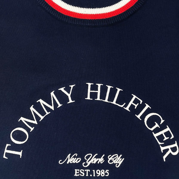 激安セール TOMMY HILFIGER GOLF トミーヒルフィガー ゴルフ 衿トリコ ニットベスト レディース THLA257ゴルフウェア ネイビー  吉田優利 other.ro