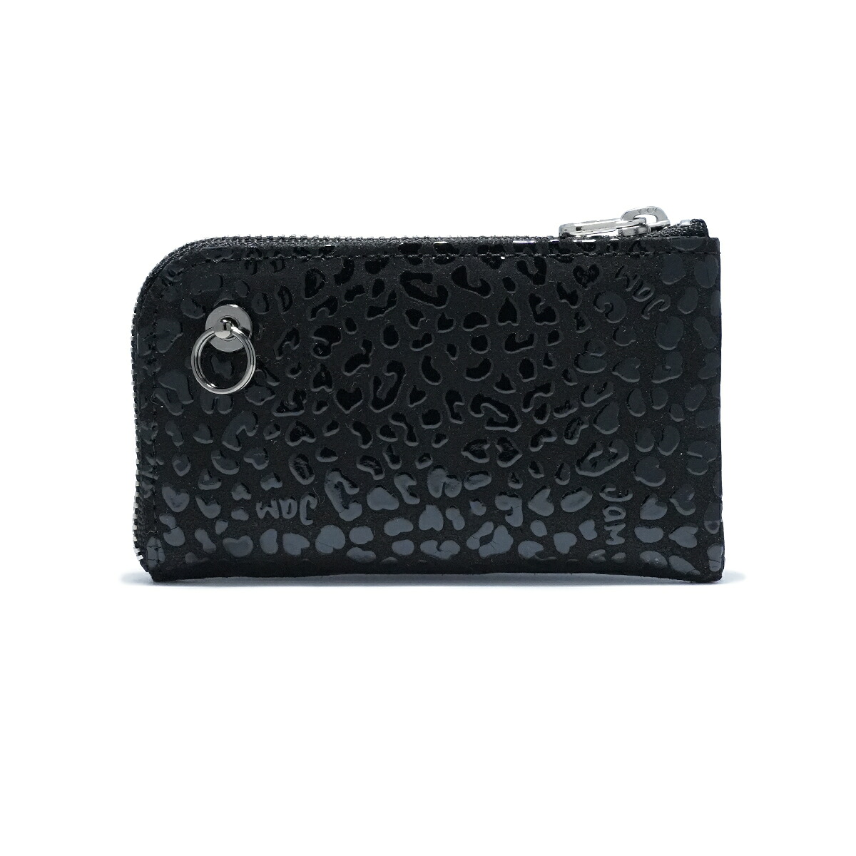 【印伝－印傳屋 公式通販】 Lタイプファスナーコインケース BLACK /小銭入れ・ミニ財布 メンズ レディース ユニセックス 上原勇七 ブラック おすすめ コラボ 人気 誕生日 プレゼント 小銭入れ 日本製 モダン | JAM HOME MADE【公式通販】