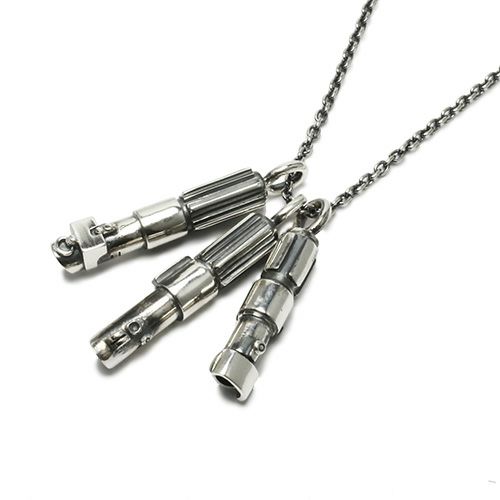 【スターウォーズ / STAR WARS】 スターウォーズライトセーバー ネックレス -3peace- JSWNC05S クリスマス プレゼント ペンダント シルバー925 メンズ レディース ユニセックス ダースベイダー ルーク ヨーダ コラボ 映画 スティック