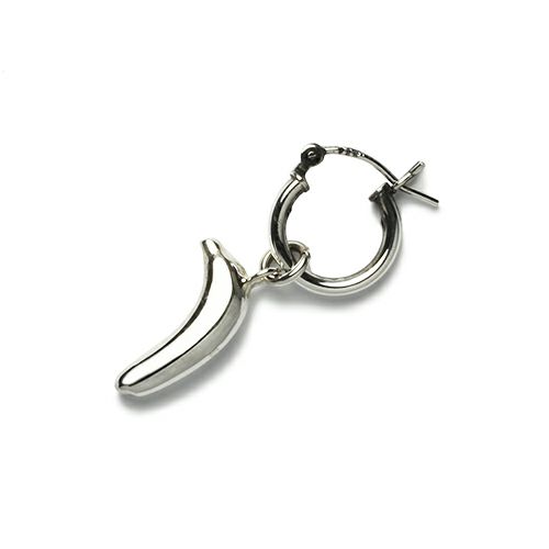 JAM HOME MADE ジャムホームメイド そんなバナナフープピアス -SILVER- メンズ レディース ゴールド ブランド おすすめ 人気　誕生日 プレゼント ギフト 両耳 プチプラ 本物