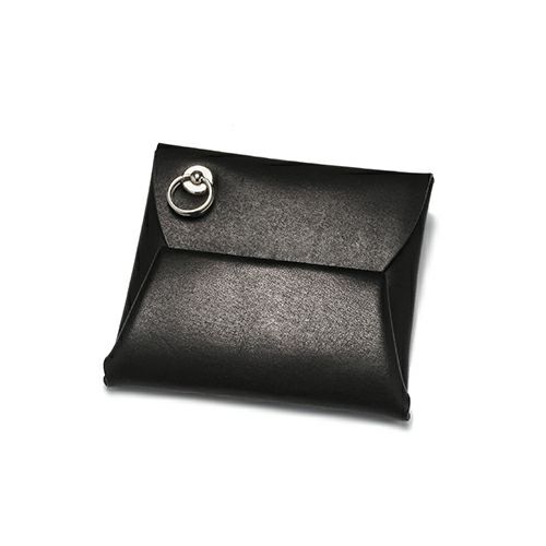 JAM HOME MADE ジャムホームメイド か細いコインケース / 御釣り入れ メンズ レディース なめし革 黒いこと 札入れ 一般受け ブランド名 薄べったい たわい無い札入れ 生まれ落ちる日 使い分かりやすい 差し上げ物 父の日