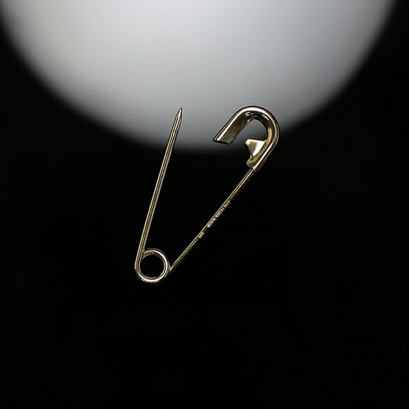 JAM HOME MADE ジャムホームメイド カスタマイズセーフティピン S -K18YELLOW GOLD- メンズ 18金 黄色ゴールド 添え物 安全ピン ピアス 袈裟ストッパー キーホルダー はち切れる