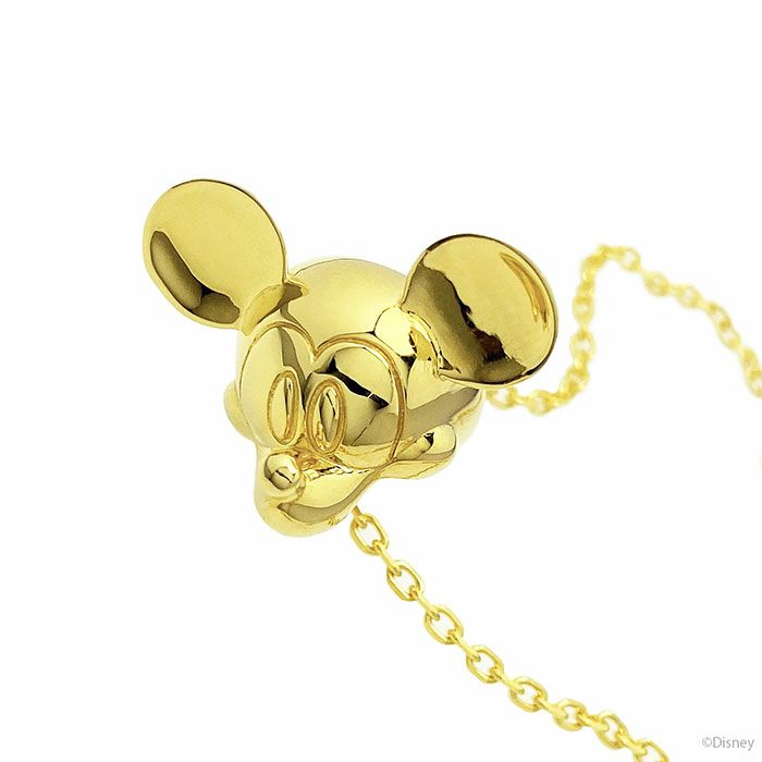 【ディズニー/Disney公式】ミッキー マウス ベビーリング ネックレス - ゴールド JWDNC005G クリスマス ギフト プレゼント ペンダント ペア ペアネックレス シルバー925 メンズ レディース ユニセックス mickey コラボ|JAM HOME MADE 店