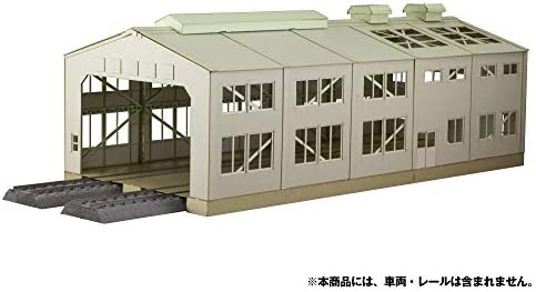PLUM 電車庫 1/80スケール 未塗装組立 ペーパークラフト MS062 ジオラマ用品 再販【沖縄県へ発送不可です】