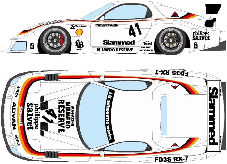 メイクアップ (Make up) EIDOLON 1/43 LB-スーパーシルエット マツダ FD3S RX-7 ホワイト 完成品 LB028B【沖縄県へ発送不可です】｜じゃにおべる模型