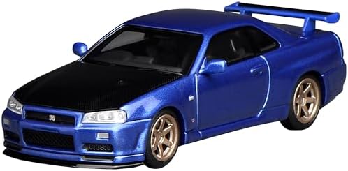 フリースタイル (FREESTYLE) MOTORHELIX 1/64 NISSAN SKYLINE GT-R (R34) V-SPEC II CUSTOMIZED カーボンボンネット Bayside Blue 完成品 M63450【沖縄県へ発送不可です】 4,355円