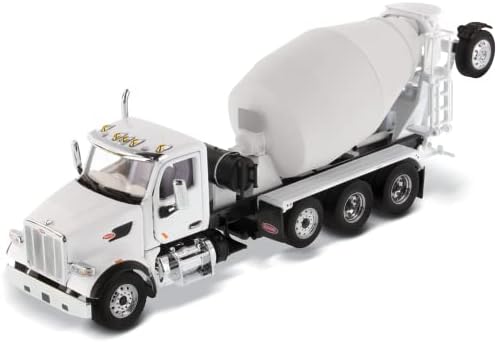 ダイキャストマスター 1/50 ピータービルト 567 McNEILUS BRIDGEMASTER ミキサー車 ホワイト【沖縄県へ発送不可です】