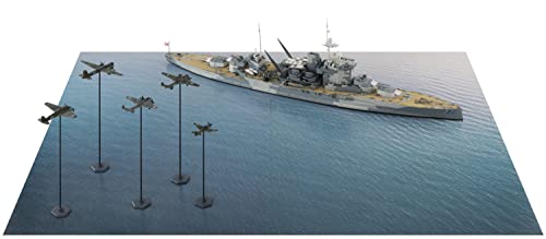 ピットロード 1/700 SPSシリーズ イギリス海軍 戦艦ウォースパイト VS ドイツ空軍 爆撃航空団 情景ペーパーベース(290×185mm 2枚) プラモデル SPS25 成型色【沖縄県へ発送不可です】