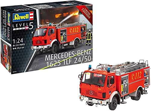【新品】ドイツレベル　1/24　ベンツ　消防車　プラモデル Amazon | ドイツレベル 1/24 シュリングマン LF20/16 消防車