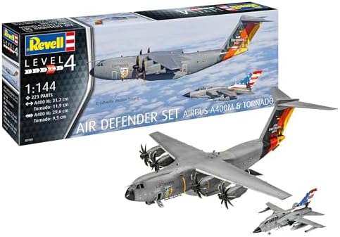 ドイツレベル(Revell) 1/144 NATO エアディフェンダー2023 (エアバスA400M＆トーネード) 2機入り プラモデル 03789【沖縄県へ発送不可です】