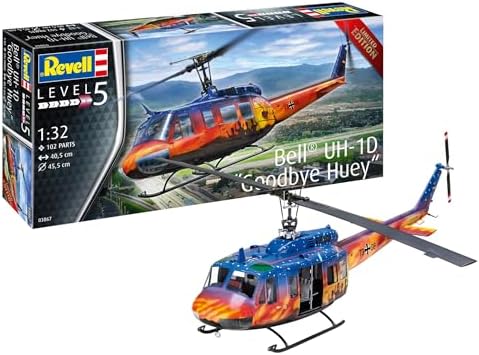 ドイツレベル 1/32 アメリカ UH-1D グッドバイ ヒューイ プラモデル 03867【沖縄県へ発送不可です】