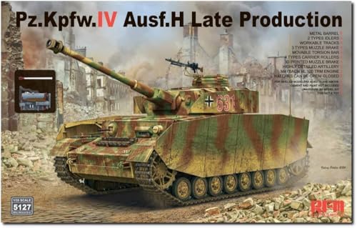 ライフィールドモデル 1/35 IV号戦車 H型 後期型 w/連結組立可動式履帯 プラモデル RFM5127 (戦車)【沖縄県へ発送不可です】
