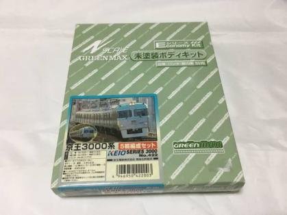グリーンマックス Nゲージ 422 京王3000系 5両編成セット 未塗装車体キット 422＞京王3000系 5両編成セット｜エコノミーキット｜Nゲージ鉄道