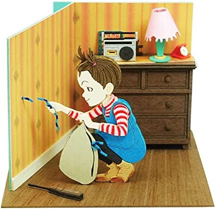 さんけい スタジオジブリminiシリーズ アーヤと魔女 ミミズを隠すアーヤ ペーパークラフト MP07-129【沖縄県へ発送不可です】画像