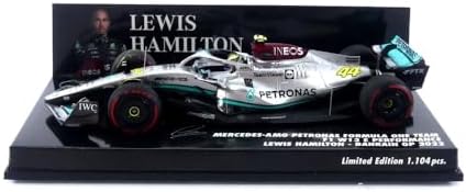 417220144 ミニチャンプス 1/43 メルセデス AMG ペトロナス F1チーム W13 E パフォーマンス ルイス･ハミルトン バーレーンGP 2022【沖縄県へ発送不可です】