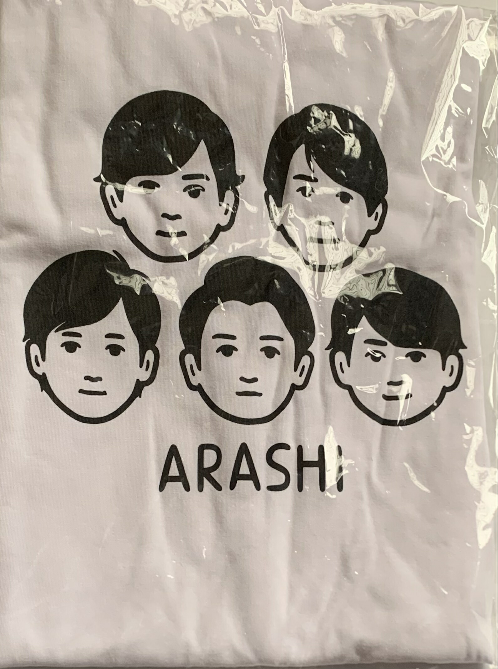 嵐を旅する展覧会 ラグランTシャツ 衣類 松本潤 ラグランTシャツ ブラック×ホワイト「ARASHI