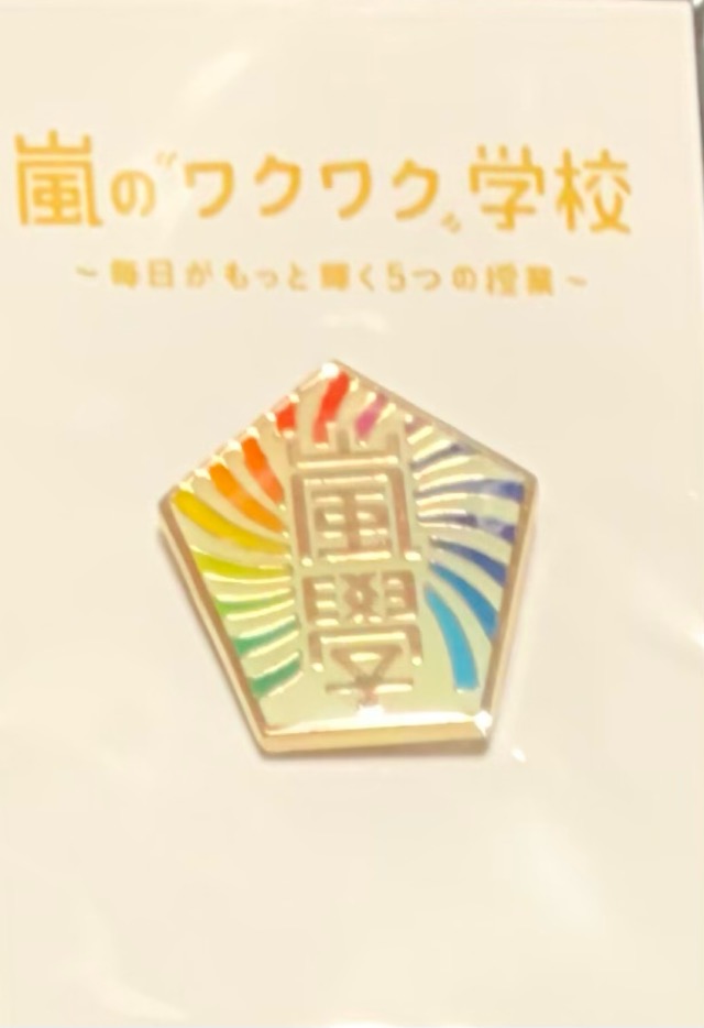 嵐のワクワク学校 校章ピンバッチ 楽天市場】嵐 校章ピンバッジ 嵐のワクワク学校2012 〜毎日が
