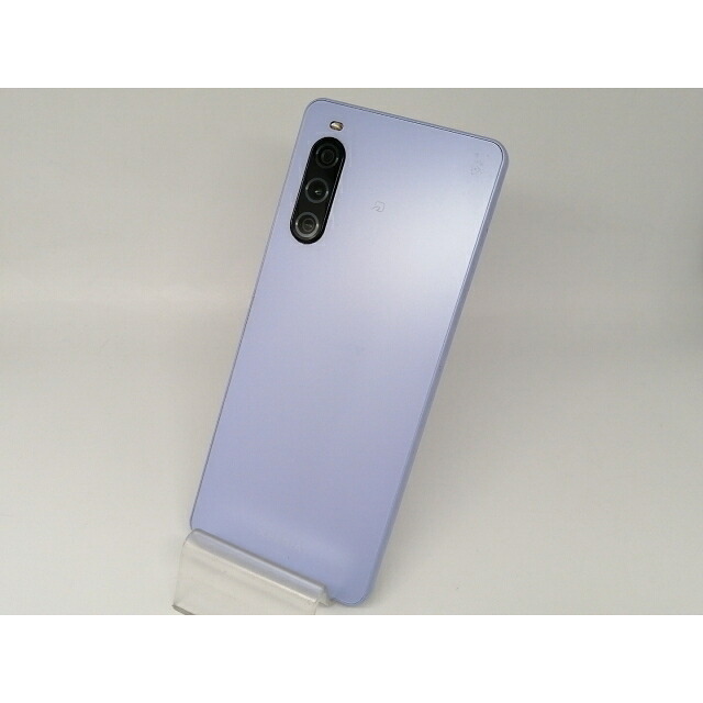 【中古】SONY au 【SIM無償性】 Xperia 10 V ラベンダー 6GB 128GB SOG11【OSU301】引き受ける継続期間１ヶ月【価値づけるC】