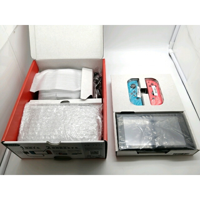 【中古】Nintendo Switch 本体 Joy-Con(L) ネオンブルー/(R) ネオンレッド HAD-S-KABAH 【2022年11月】【OSU301】保証期間1ヶ月【ランクB】|じゃんぱら店
