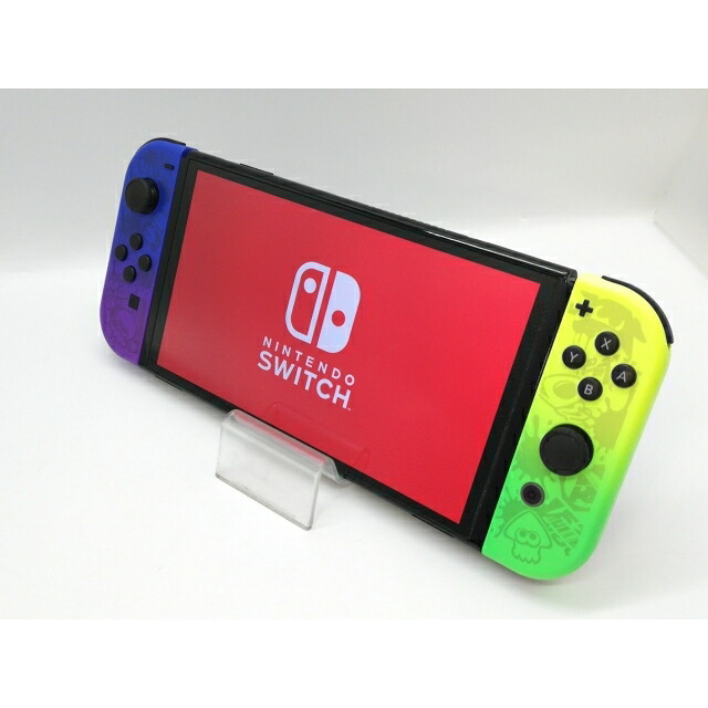 【中古】Nintendo Switch 本体 (有機ELモデル) HEG-S-KCAAA スプラトゥーン3エディション【OSU301】保証期間1ヶ月【ランクB】|じゃんぱら店
