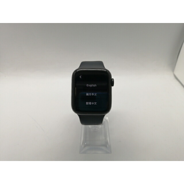 【中古】Apple Apple Watch Series5 44粍 GPS スペースグレイアルミニウム/黒いこと運動競技ダンス楽隊 S/M \u0026 M/L【OSU301】引き受ける継続期間１ヶ月【序列付けるC】