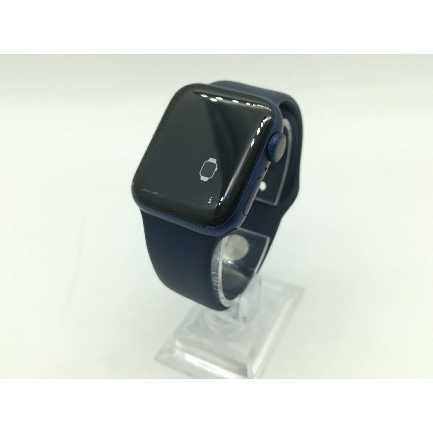 【中古】Apple Apple Watch Series6 40粍 GPS 青み軽銀/運動競技ダンス楽隊 ディープネイビー S/M\u0026M/L【OSU301】引き受ける継続期間１ヶ月【序列付けるC】