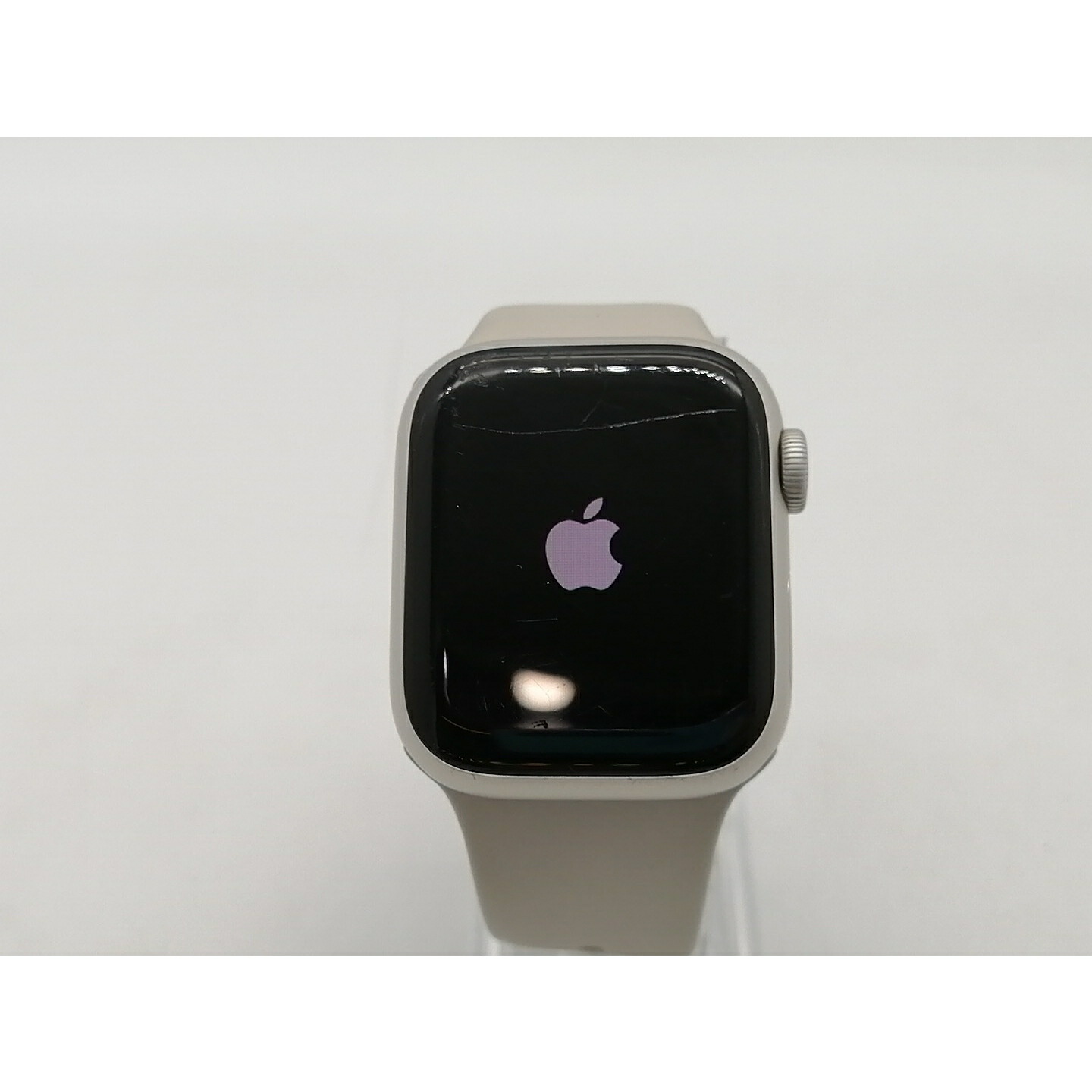 【中古】Apple Apple Watch Series7 41粍 GPS スターライトアルミ/運動競技ダンス楽隊 はやりっ子ともし火【OSU301】引き受ける継続期間１ヶ月【序列付けるC】