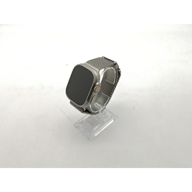 【中古】Apple Apple Watch Ultra3 49粍 Cellular ナチュラルチタニウムケース/ナチュラルチタニウムミラネーゼループL MF0E4J/A【OSU301】引きうける継続期間１ヶ月【位置づけるA】
