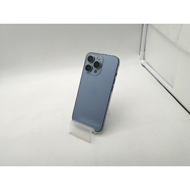 【中古】Apple モバイル 【SIMフリー】 iPhone 13 Pro 256GB シエラブルー MLUU3J/A【OSU301】保証期間１ヶ月【ランクC】