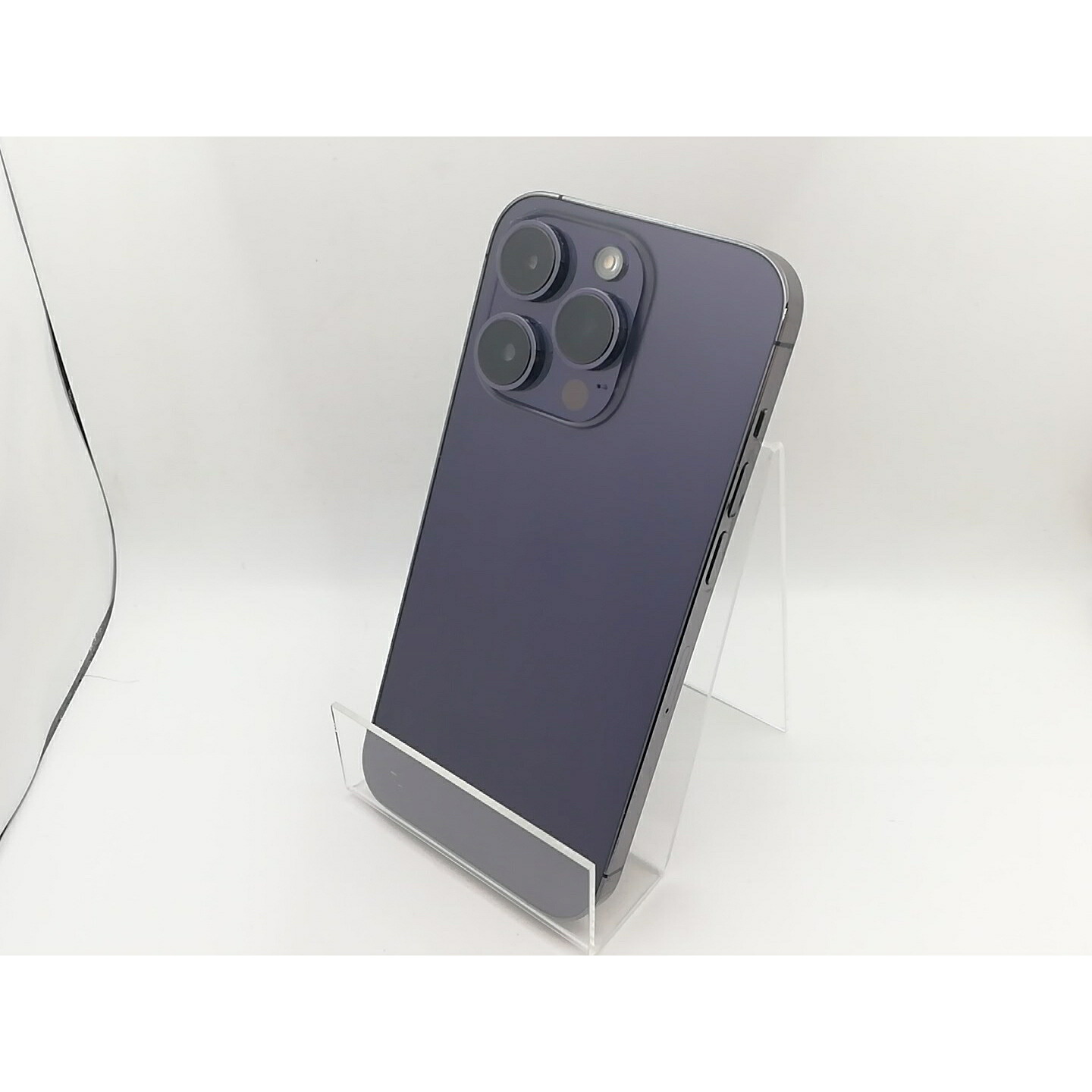 【中古】Apple 国内版 【SIMフリー】 iPhone 14 Pro 128GB ディープパープル MQ0F3J/A【OSU301】保証期間１ヶ月【ランクB】