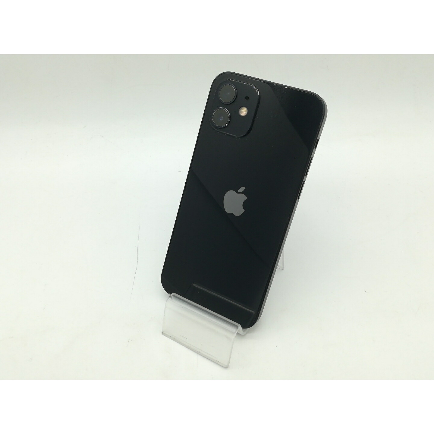 【中古】Apple UQmobile 【SIMロック解除済み】 iPhone 12 64GB ブラック MGHN3J/A【OSU301】保証期間１ヶ月【ランクC】