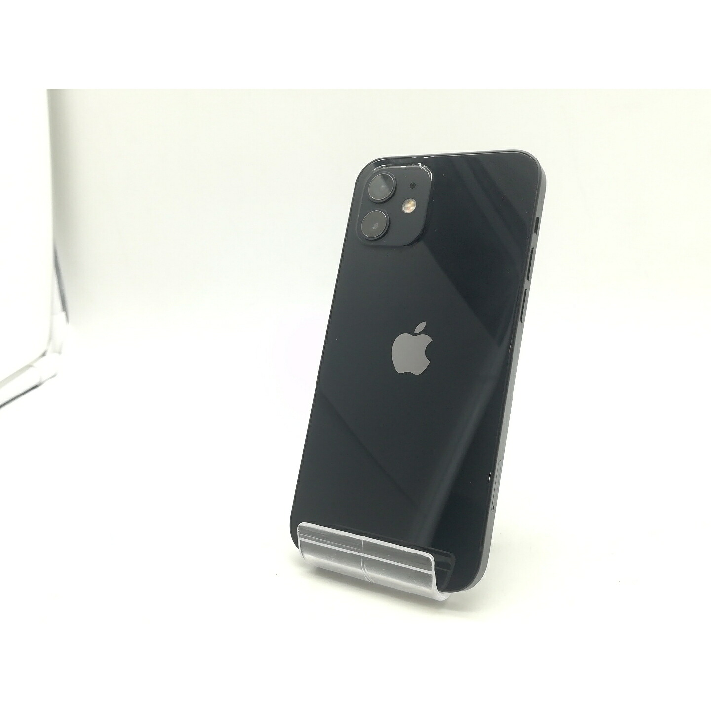 【中古】Apple au 【SIMロック解除済み】 iPhone 12 64GB ブラック MGHN3J/A【OSU301】保証期間１ヶ月【ランクB】