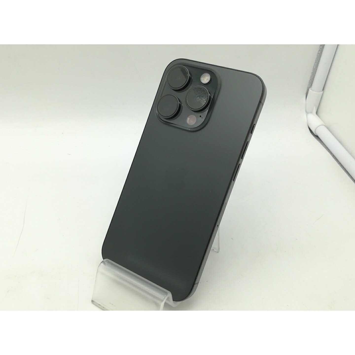 【中古】Apple SoftBank 【SIMフリー】 iPhone 15 Pro 128GB ブラックチタニウム MTU73J/A【OSU301】保証期間１ヶ月【ランクA】